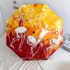 Retro Art  pattern, automatic folding umbrella, portable and foldable design, 8 ribs, a Christmas or birthday gift.