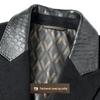 Men's Merino Wool Blend Winter Overcoat with Removable Goose Down Liner