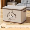 Beige Bear Non-Woven Zipper Storage Box - Large Foldable Clothes Organizer Basket