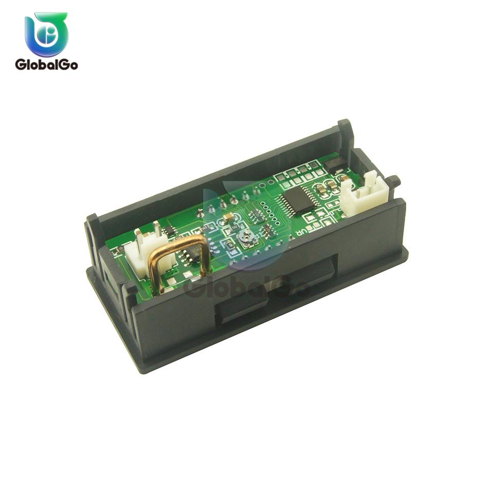 Mini Digital-Amperemeter DC 30V 10A Panel Ampere Strommesser Tester Detektor 0,56" Dual-LED-Anzeige Auto
