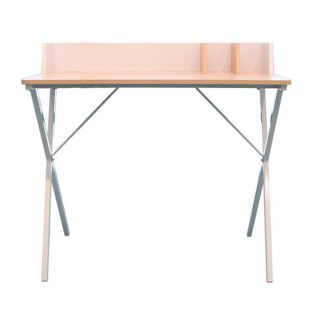 MODERN DESK Brico white loft WITH TWO COMPARTMENTS