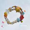 Colorful Dopamine Sweet Rainbow Star Bracelet with Elastic Cord