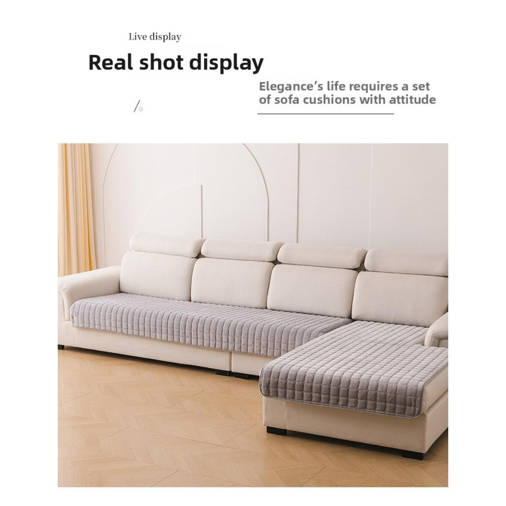 Super Soft Modern Quilted Plush Sofa Cover - Pet Friendly, Machine Washable, Living Room, Bedroom, Office Decoration, Combination Sofa Cover