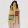 Cashmere Feeling Plaid Scarf Women Winter Thicken Warm Big Shawl Pashmina Tassel Scarves Soft Blanket Bandana Thick Muffler