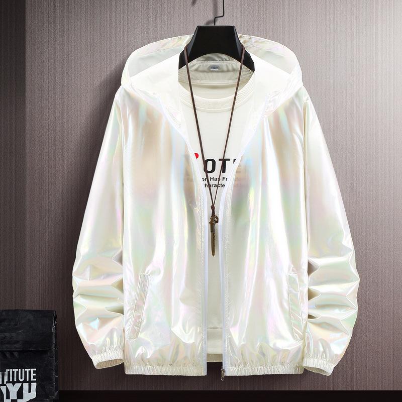 

Мужская ультратонкая градиентная светоотражающая куртка с защитой от солнца - европейский и американский летний стиль 2XL