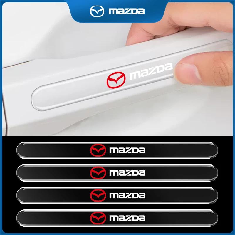 4Pcs/set Car Stickers Strip Silicone Auto Exterior Accessories Protection For Mazda 3 6 Atenza Axela Demio CX3 CX5 MP MS RX8
