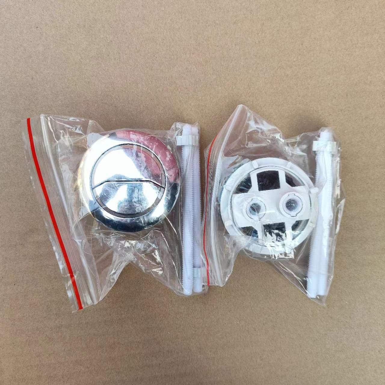 

Universal Dual Flush Toilet Water Tank Button Round Valve Push Button Flush Toilet Seat Water Tank Valve Bathroom Parts
