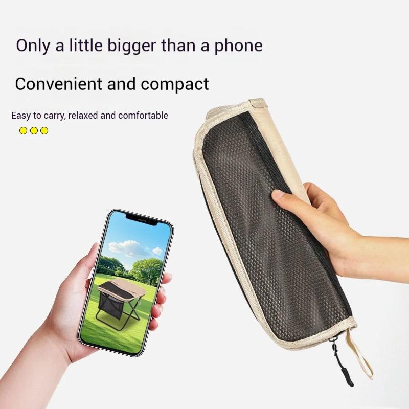 Foldable Backpack Stool Portable Folding Stool With Carry Bag Lightweight Mini Easy Carry Outdoor Chair For Travel For Travel