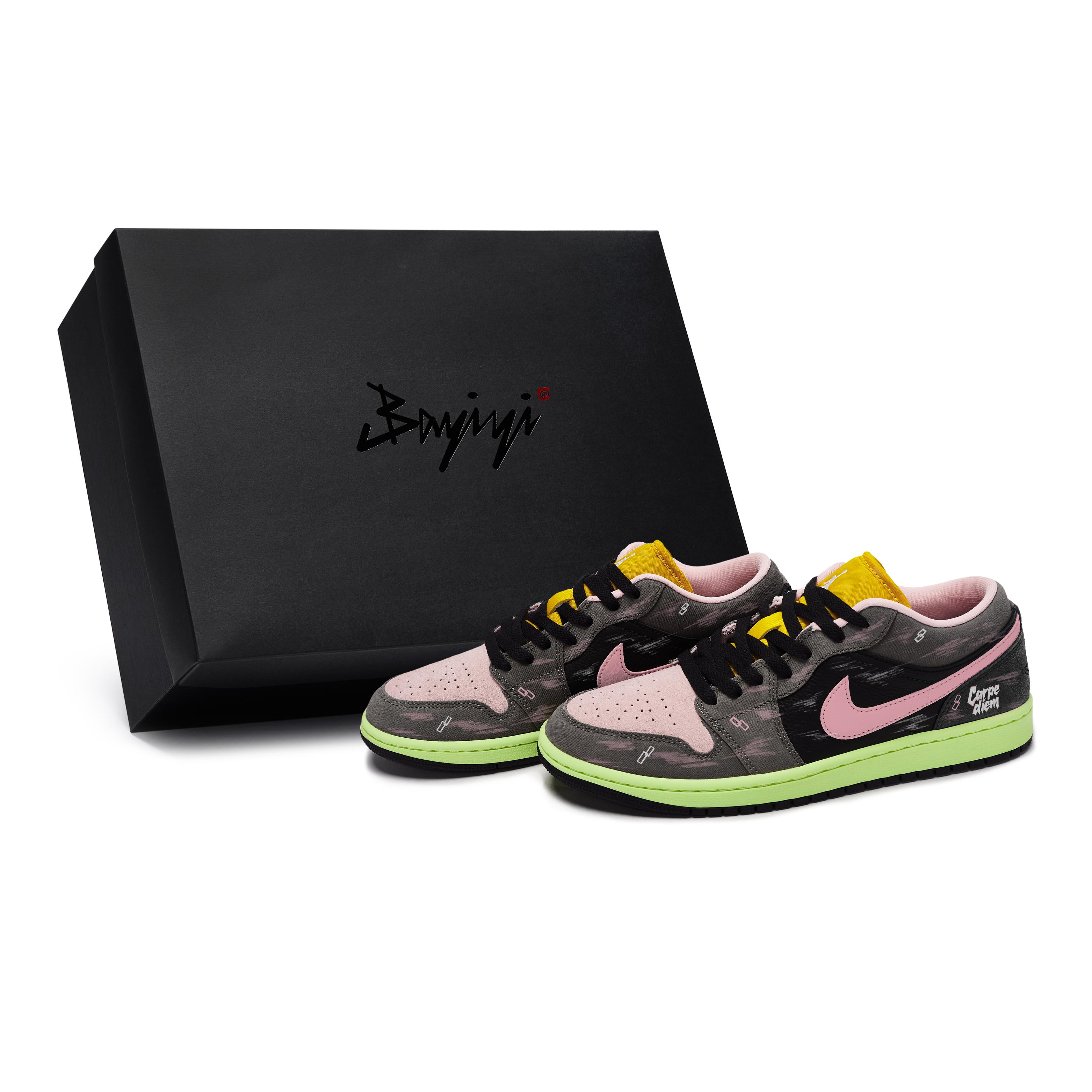 

Jordan Air Jordan 1 811 Manufacturing, Love Note, Special Shoe Box Abrasion Resistant Low top Vintage Basketball Shoes HQ2010-005(Team80-SBOX) 36.5