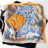 Neuer 100% Naturseide Schal Halstuch Foulard Damen Bandana Schals Frauen Hijab Schal Wickeltuch Quadratisches Kopftuch