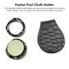 Portable Chalk Holder with Belt Clip Magnetic Billiard Chalk Holder Leather Chalk Bag for Snooker and Pool Player