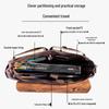 World Geography Vintage Genuine Leather Laptop Briefcase