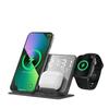 New Product 4 In 1 Wireless Charging Stand Temperature Mirror Phone Stand Alarm Clock 15w Fast Chargers for iPhone for Samsung