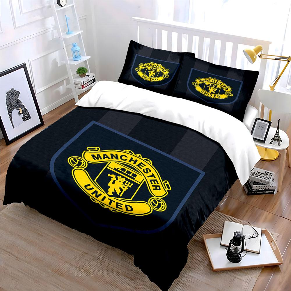 Set Biancheria da Letto Manchester United Set Copripiumino Copripiumino Federe (1 * Copripiumino 2 * Federe, senza piumino)