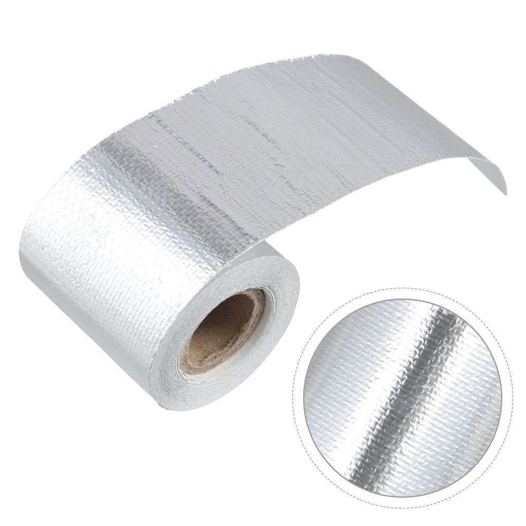 Taśma aluminiowa 5m Taśma izolacyjna termiczna wysokotemperaturowa Taśma osłonowa Taśma owijana Bandaż Taśma osłonowa termiczna do owijania kolektora wydechowego samochodu