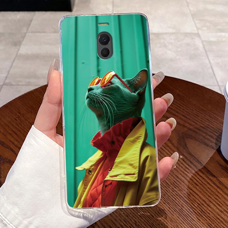 Casing For Meizu M6 Note M6 M6T Case Aesthetic Fashion Cute Cat Astronaut Soft Silicone Back Cover Transparent TPU Phone Case