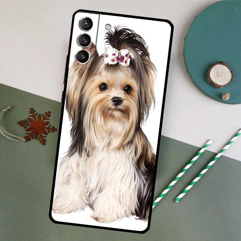 Yorkie Yorkshire Terrier Phone Case For Samsung Galaxy S25 S26 Ultra S20 S21 S22 S23 S24 Plus S10 S25 FE Back Cover