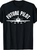 Unisex T-shirt Future Pilot T-Shirt Men'S Oversized Fashion T-Shirt, Plus Size