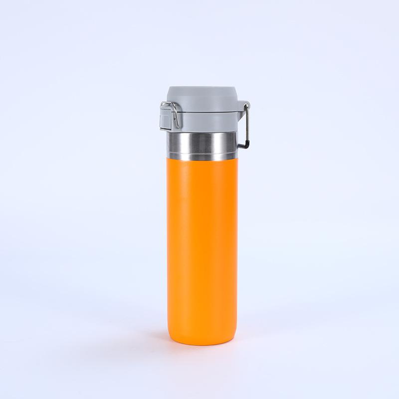 800Ml bounce cover small mouth stainless steel water bottle outdoor sports thermos cup high quality student portable cup