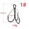 6pcs/box High Carbon Steel Wacky Hook Treble Design Carp Fishing Hook Bass Fly Hook  Carp Fishing