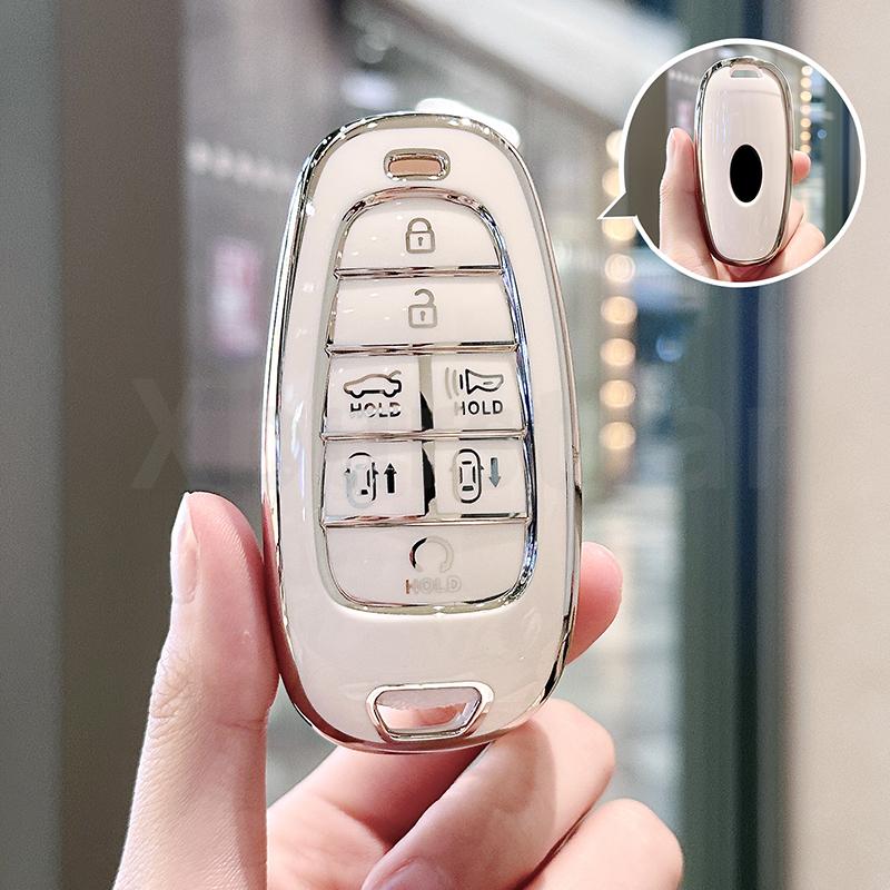 7 Buttons For Hyundai Nexo Tucson Sonata  Grandeur  Sonata Limited Sonata Sel Ev 6 Ev 8 Ioniq 5 Tpu Car Key Case Cover
