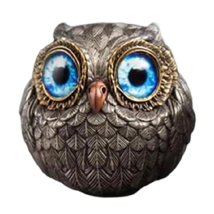Charm Resin Owl Decoration With Fine Detail Owl Sculpture For Bedroom, Office, Or Living Area for Stylish Home