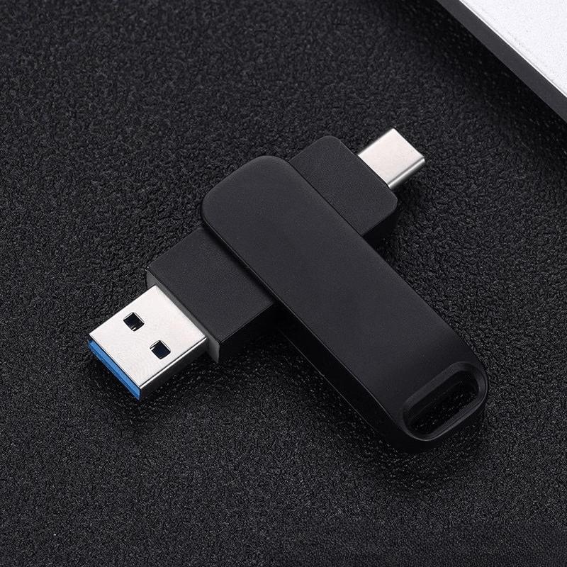 OLOEY 64GB Dual-Port USB 2.1 Type-C & USB-A Flash Drive