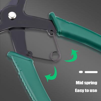 Pinza per Anelli Elastici 2 in 1 Tipo a 4 Vie Pinza per Anelli di Sicurezza Multifunzionale Utensile Manuale Professionale