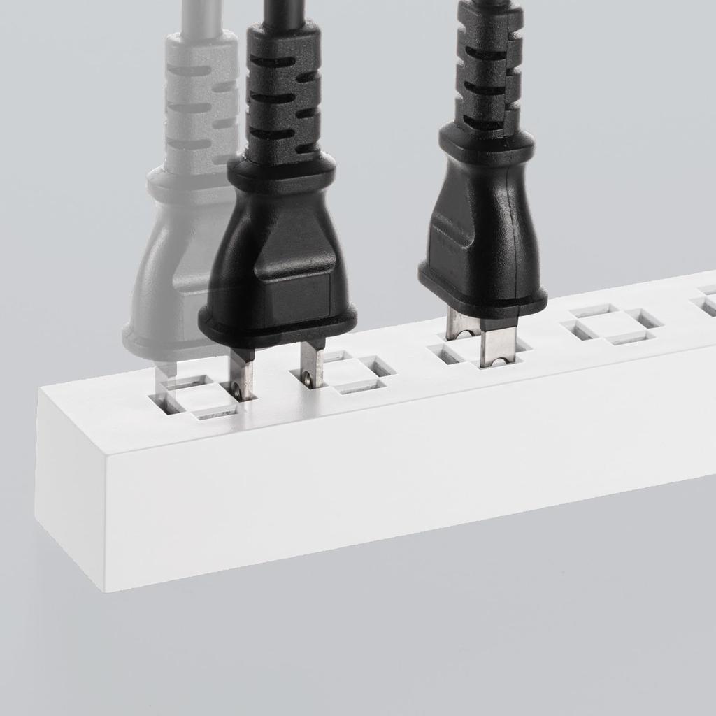 Sanwa Supply Slim Tap AC (6 Outlets, A1+C1, PD33W, 3m, White) TAP-SLIM6UC-3W