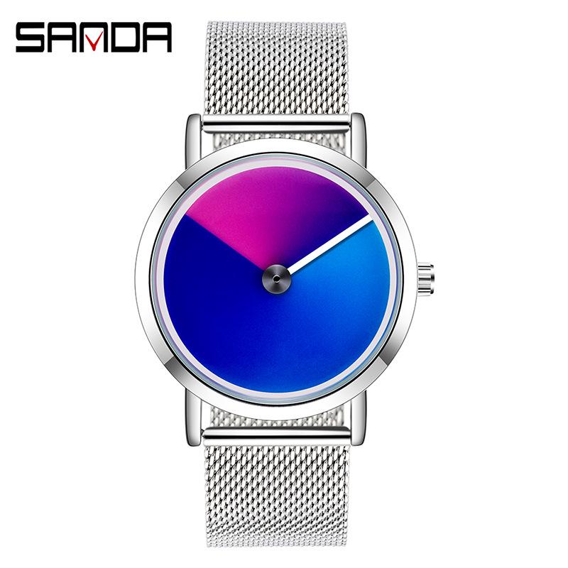 Sanda Men's Waterproof Quartz Watch - Fashionable Korean Style Trendy Student Wristwatch