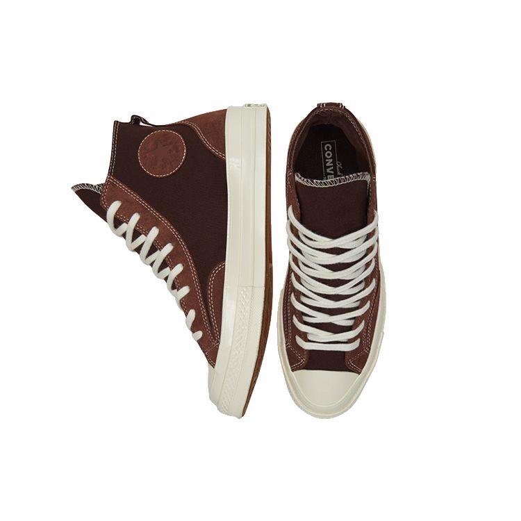 Converse Chuck 70 High Final Club - Dark Root Unisex Sneakers Brown Dark-Roast Egret 173196C