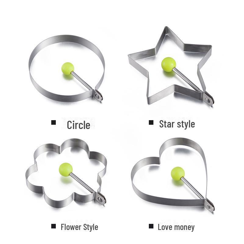 Herzförmiger Omelett- und Eierformring aus Edelstahl
