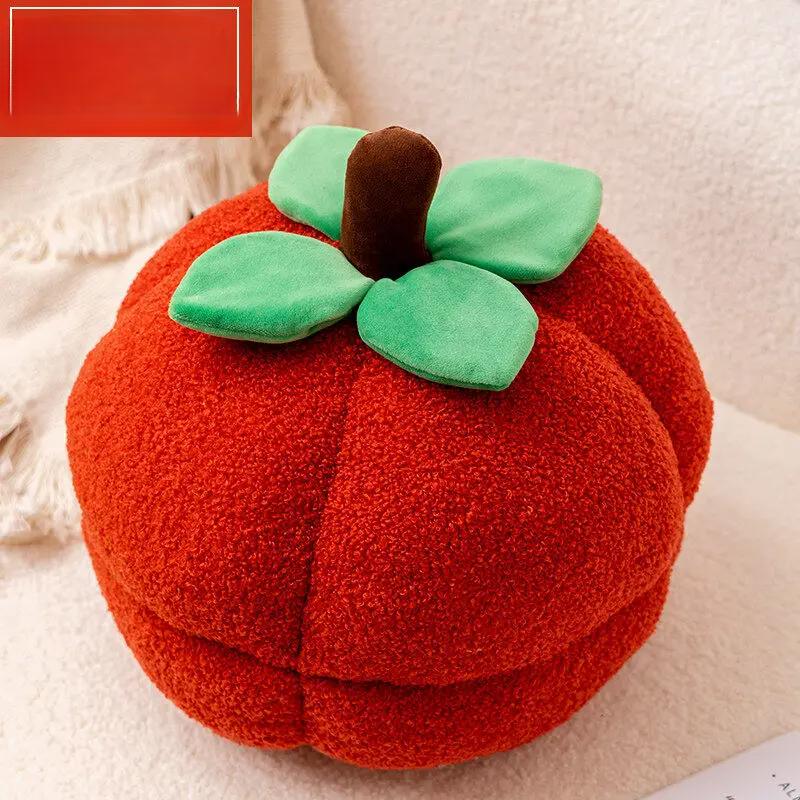 Cute Fruit Plush Pillow Pumpkin Pillow Persimmon Orange Girlfriend Gift Sofa Cushion Children's Sleeping Companionship