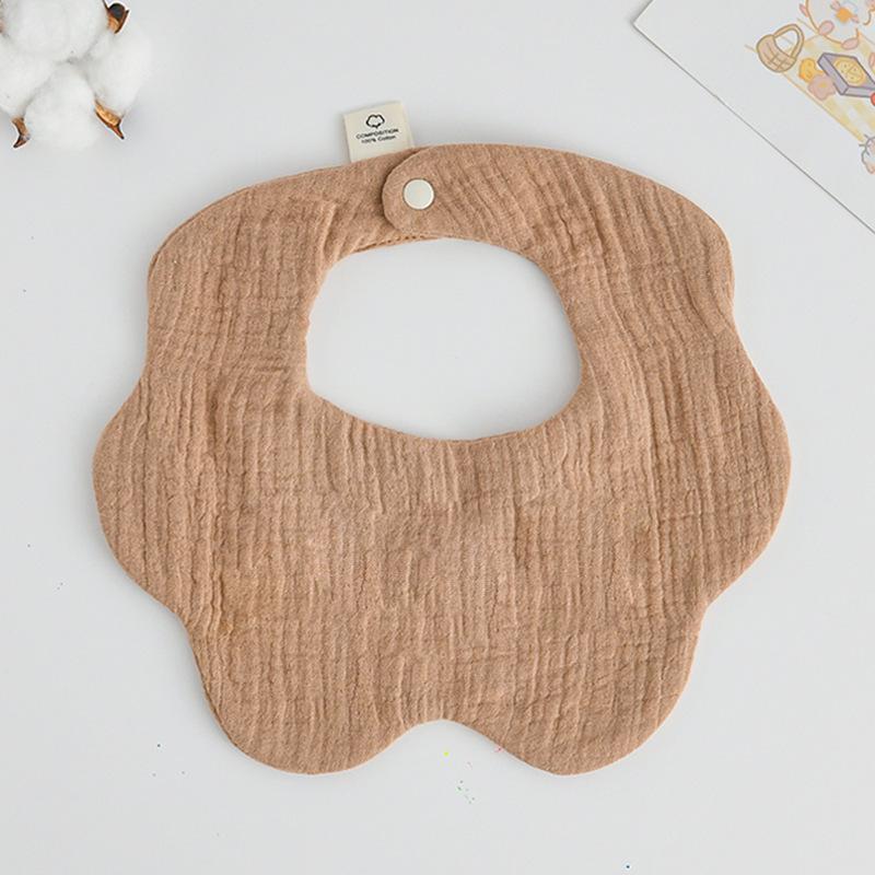 360-Degree Pure Cotton Petal Baby Drool Bib