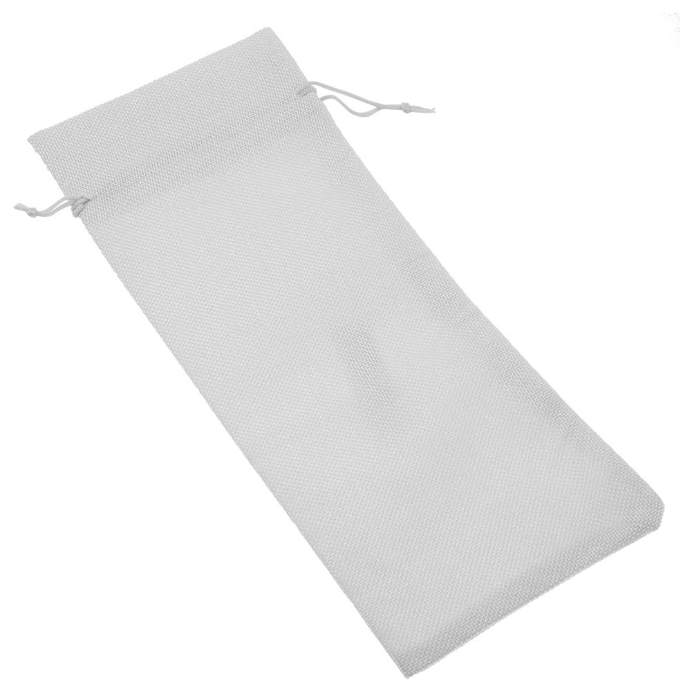 12pcs Simple Linen Fabric Wine Bag with Drawstring Champagne Decorative Cover