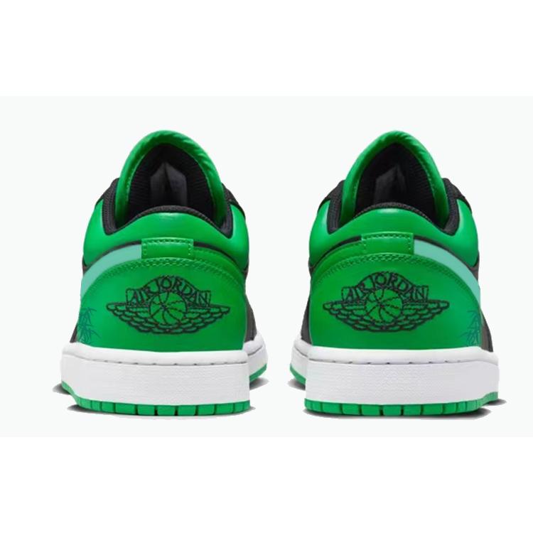 Jordan Air Jordan 1 Low Top Vintage Basketball Shoes Men's Green Black 553558-065(Team56-)