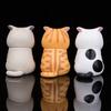 1/3 Stück Gesicht bedeckende Cartoon Katze Ornament PVC Mini Kätzchen Figur Statue Tier Skulptur Modell Heim Büro Schreibtisch Dekoration