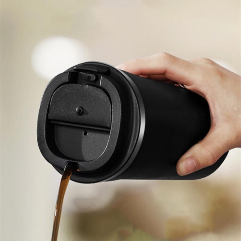 380ml/510ml Edelstahl Kaffeetasse Reise Tragbare Vakuum Flaschen Thermos Becher Doppel Edelstahl Auto Tee Thermos Becher Flaschen