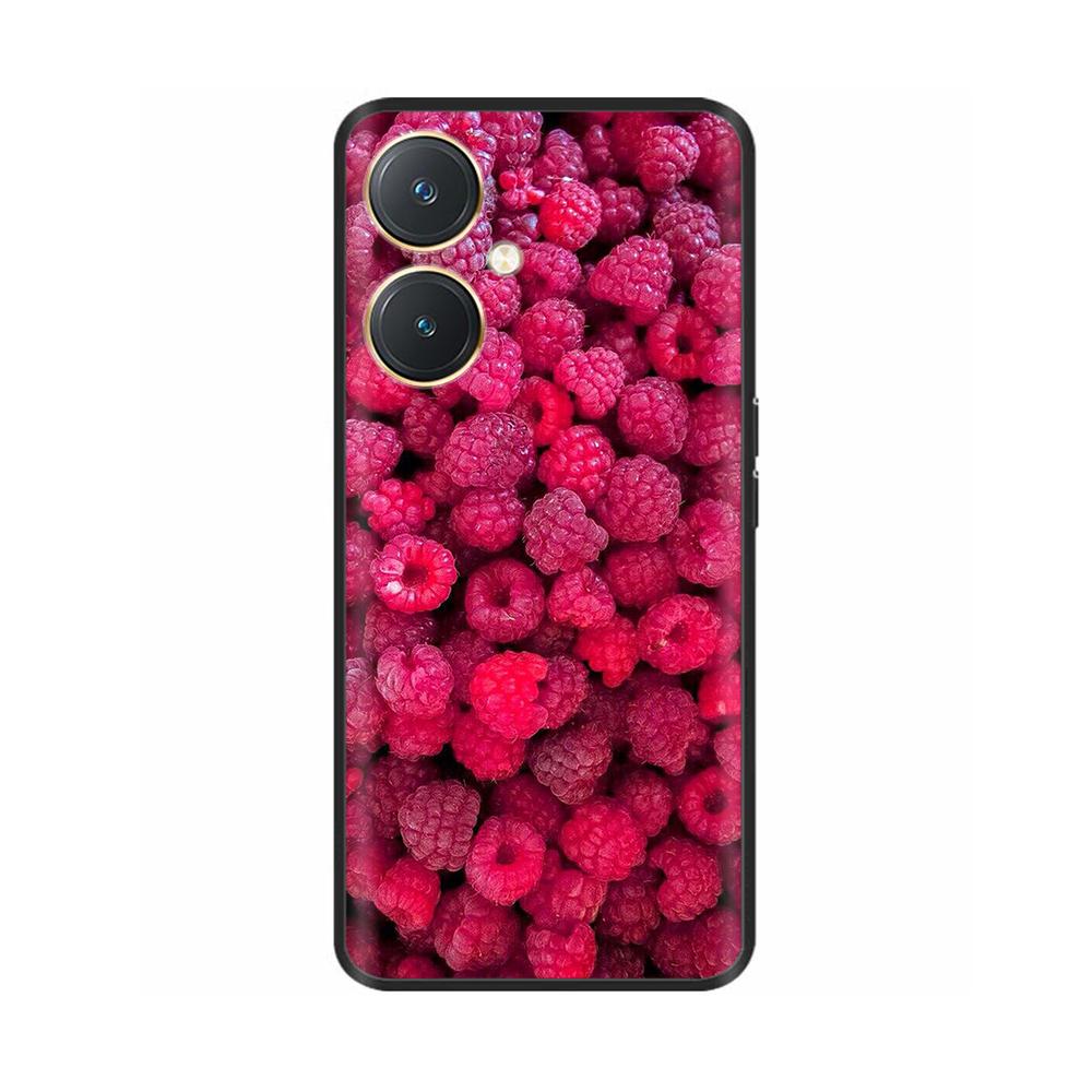 For Vivo Y27 Y27s Case Fashion Flowers Black Soft Coque Silicone Shockproof TPU Phone Cover Funda for Vivo Y27 Y 27 Bumper V2249