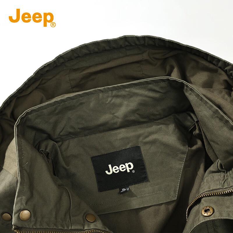 JEEP Men's American Retro Hooded Workwear Jacket
