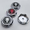 4pcs/set 66MM 62MM Skul Logo Emblem Badge Car Wheel Center Caps Rim Hubcaps Wheel Hub Center Dust Cover Replace Car Accessories