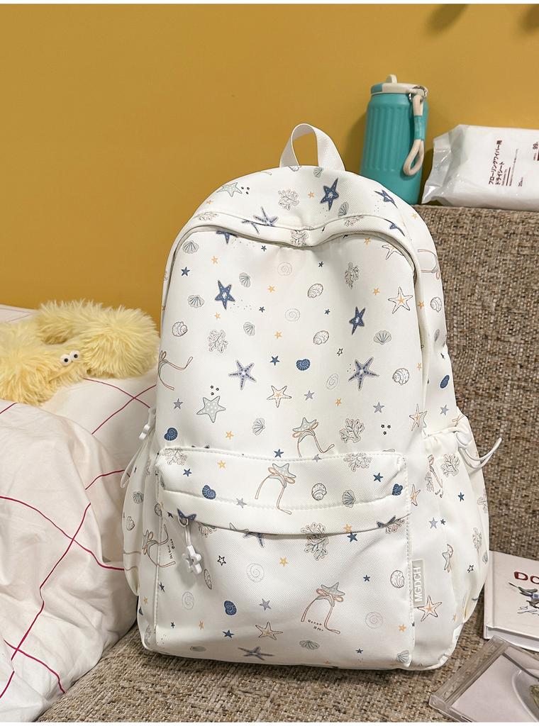 Schoolbag Korean small fresh schoolbag lightweight large capacity high school backpack female college student simple fashion star backpack