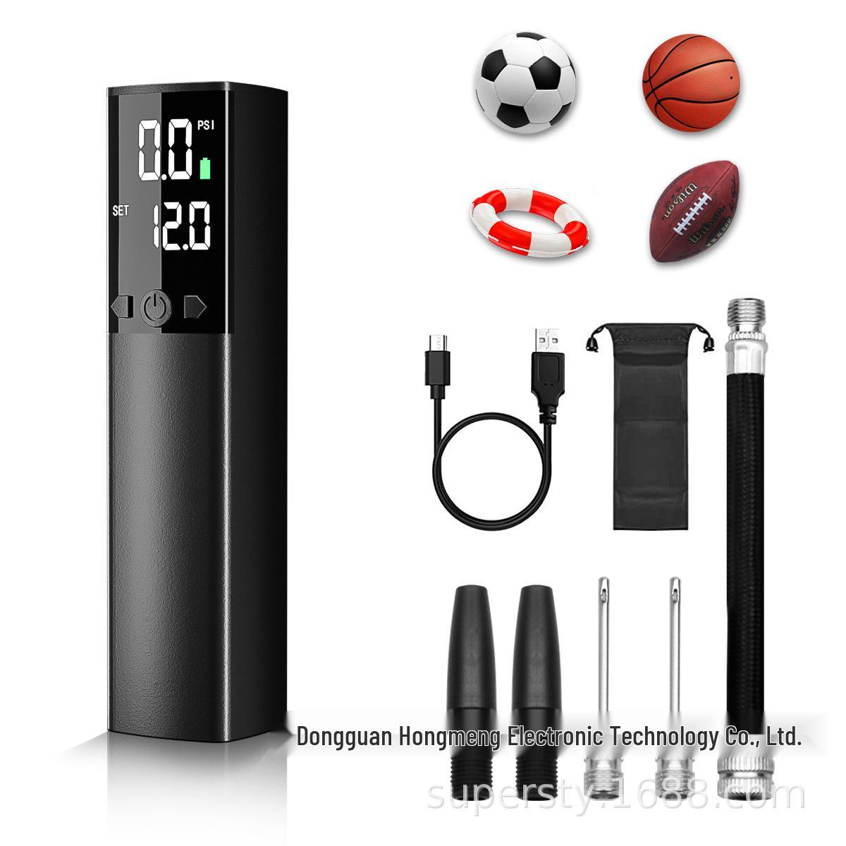 Wireless Portable Tire Inflator with Digital Display & Night Light чёрный