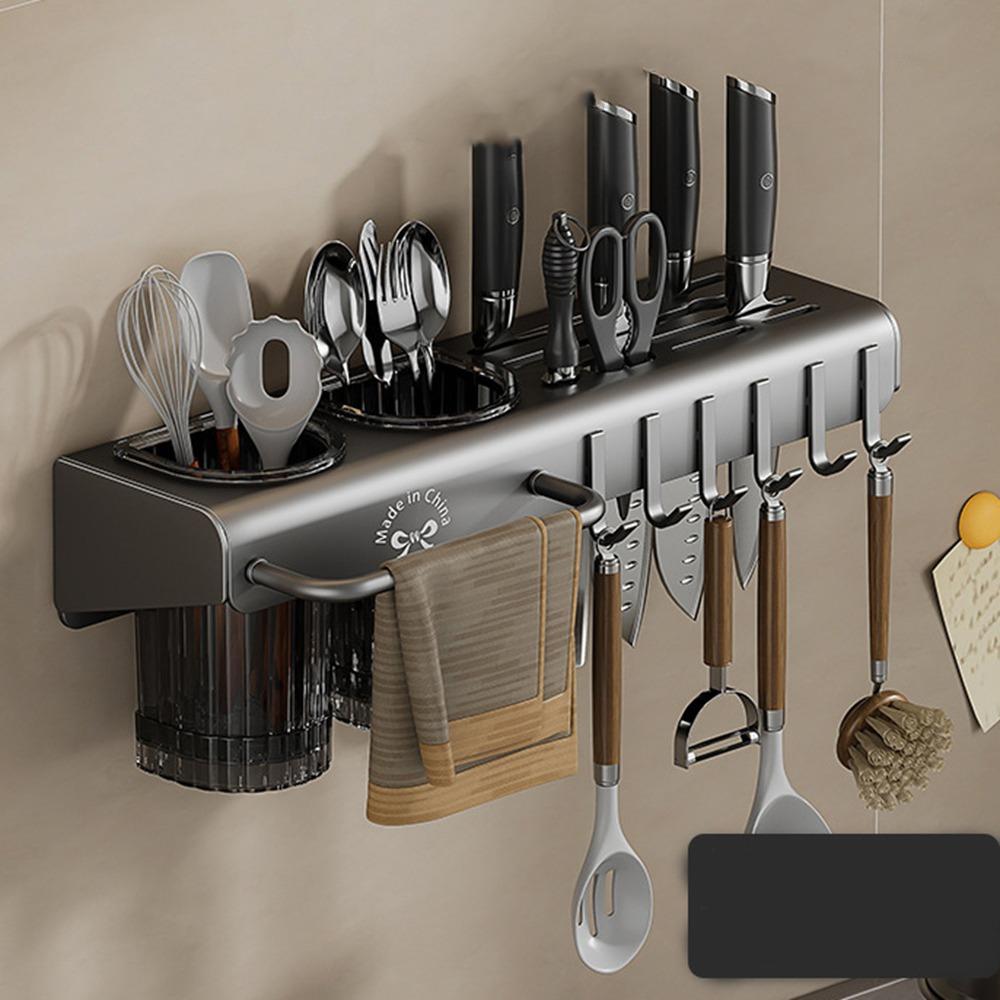 Large Capacity Kitchen Storage Shelf Wall Mounted Chopstick Holder Chopstick Storage