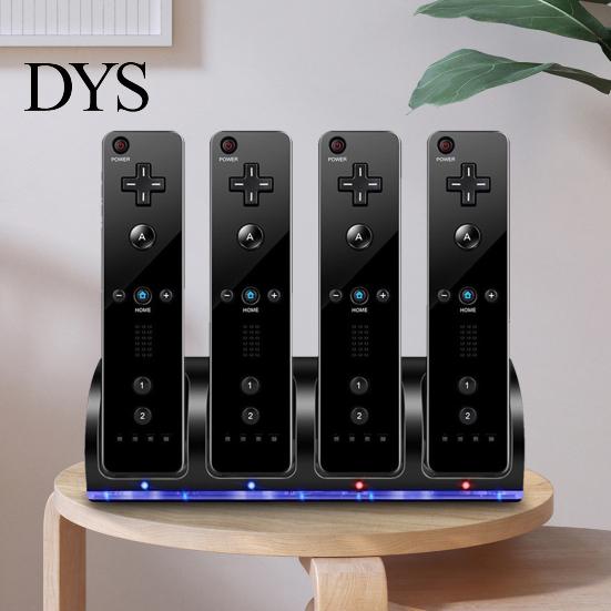 4 Ports Game Console Controller Charging Dock Station for Nintendo Wii U/Wii