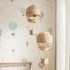 Handmade Rattan Woven Hot Air Balloon Kids Room Decoration Photography Props Nordic Wall Hanging Ornaments Rattan Woven Pendant