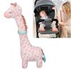 Plush Giraffe Teether Toy Fun Teether Design Cute Infant Plush Stuffed Giraffe Toy for 0‑1 Years Old Newborn