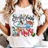 Santa’s Favorite Nurse T-and Kids Tshirt, Cheerful Christmas Tee
