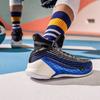 Anta Thompson KT4 Playoffs Mid Basketball Shoes Men Basketball Shoes Black Blue 11921101-2