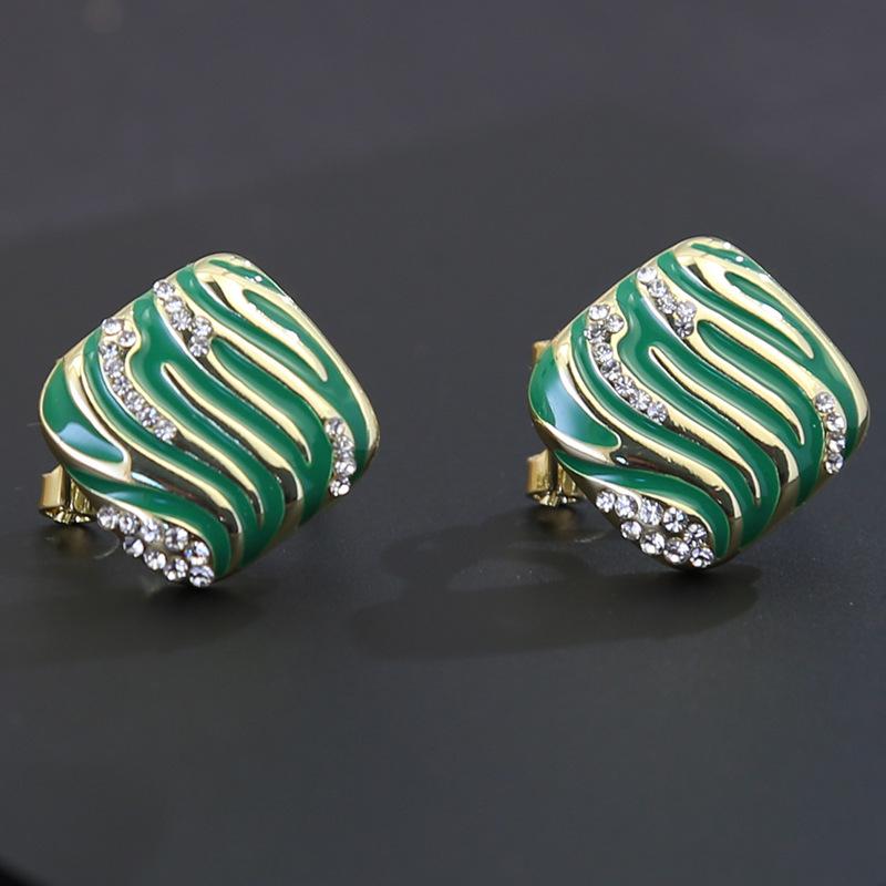 Stud Earrings High Sense Light Luxury Cold Wind Leopard Print Fashion Temperament Earrings Female Personality Cool People Niche Design Earrings